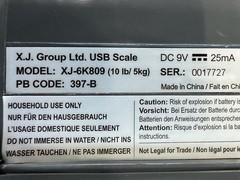 Pitney Bowes 397-B (10 lbs.) Integrated USB Postal XJ-6K809 Shipping Scale