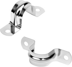 30 Pcs 1 Inch Stainless Steel Conduit Clamps 2 Hole Strap U Bracket Clips