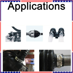 Single Ear Hose Clamps, Oetiker Clamps, 92Pcs(6.0mm-22.6mm) Crimp Pipe Clamps