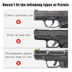 SIXRAY Green Beam and Flashlight for Pistol, Laser Light Combo