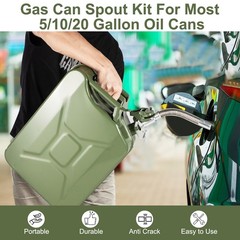 Flexible Jerry Can Spout Stainless Steel Long Nose Spout Nozzle for 5L 10L 20L
