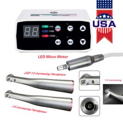 NSK Style Dental Brushless LED Electric Micro Motor 1:5 Increasing Handpiece Kit