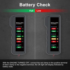 12V Car Battery Alternator Tester Automotive Battery Analyzer Car Load Tester