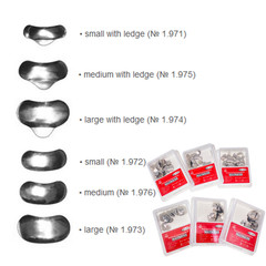 100 Pcs Dental Sectional Contoured Metal Matrices Refill Matrix Band 35um TOR VM