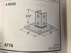 Green Square Post Base 1-5/8″ for Unistrut B-Line Channel Strut Mount P2072ASQ