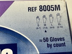 SHOWA / BEST 8005M Nitrile Disposable Glove, Size: Medium *Box of 50*