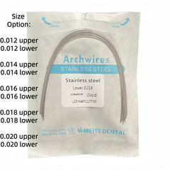 Dental Ortho Arch Wire NiTi Stainless Steel Ovoid/Natural Round Rectangular Wire