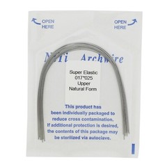 Dental Orthodontic Niti Super Elastic Arch Wires Round Rectangular Ovoid Natural