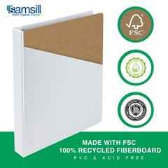 1 Pack White 1/2 Inch Three Ring Binder for Home School Office Storage
