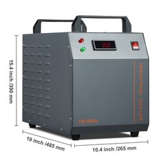 Uimoso Air-cooled Industrial Water Chiller CW-3000 12 L 12 L/min for Laser Tube