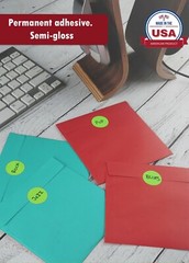 Rounded Dot Stickers 25mm Color Coded Decorative Circle 1 Inch Labels 600 Pack