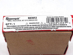 Starrett S830F Small Hole Gage Set S 830 5 Gages .125-.500″ USA Authentic *NEW*