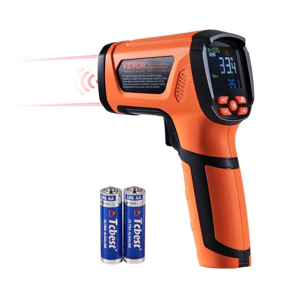 VEVOR Infrared Thermometer -40°F – 2732°F Dual Laser Temperature Gun Non-Contact