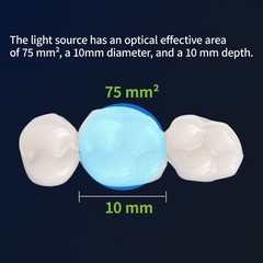 VAFU- Dental Cordless LED Curing Light Lamp 1 Second Resin Cure Lamp 3200mW/cm²