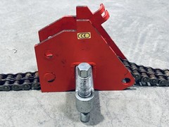 Mathey Dearman 14ft Chain Pipe Clamp 6 Clamp Steel Jackbar 2-Screw Orange
