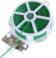Twist Tie, 328 Feet (100m), green cable ties with Cutter, Garden Plant Ties