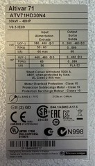 Schneider Altivar 71 Frequency Inverter / 30kW – 40HP / 806951 / ATV71HD30N4