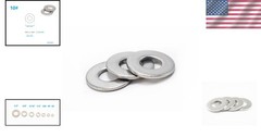 100-Pack Stainless Steel Flat Washers #10, Durable 18-8 Corrosion-Resistant
