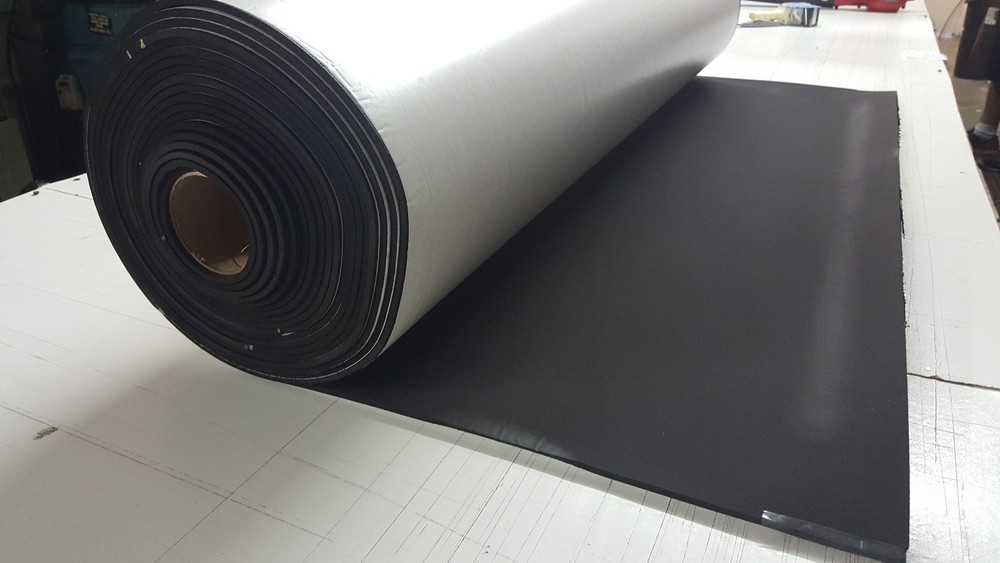 Sponge Neoprene with Adhesive Foam Rubber Sheet 1/8” Thick X 12” Wide X 54” Long