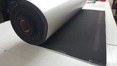 Sponge Neoprene with Adhesive Foam Rubber Sheet 1/8” Thick X 12” Wide X 54” Long