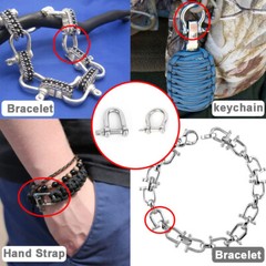 304 Stainless Steel Bow U-Shaped Shackle Trailer Lifting Shackles Size 4mm-32mm