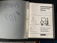 Clark C500 S100 S/N 685-283-9150 Manual # I-103-54