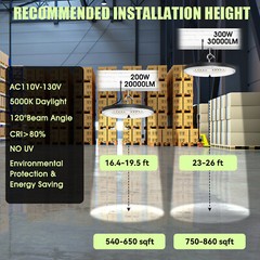 10 Pack 300W UFO LED High Bay Light Industrial Factory Warehouse Shop Commercial