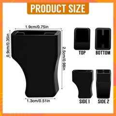 30 Pack Coffee Syrup Pump Tip Covers – Black Rubber Pourer 30 Packs,