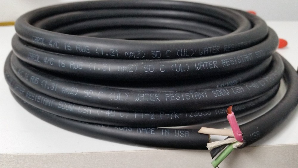 16/4 SOOW 16 AWG 10 FEET USA Portable Outdoor Indoor 600 V Flexible Wire Cable