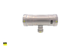 Viega MegaPressG 25386 Carbon Steel Reducing Tee, 2″ x 2″ x 3/4″ Free Shipping