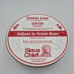 Sioux Chief 832-4HNR Finish Fixture for Adjustable Floor Drain PVC Round 6-1/2