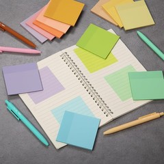 Water-Resistant Self-Adhesive Transparent Notes | 600 Sheets, 3″ x 3″ Size
