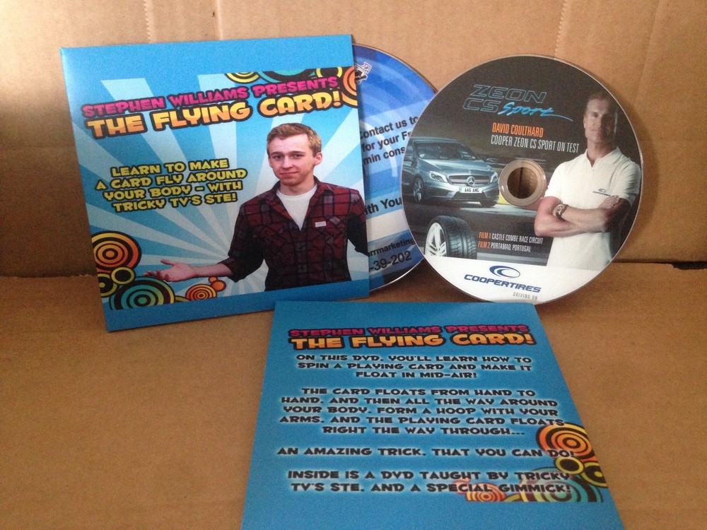 CD DVD inkjet printing, copying, printed cardboard wallets
