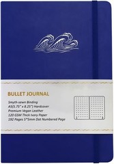 Dotted Journal – 192 Pages Bullet Dotted Notebook, 120gsm Thick A5-Dotted Blue