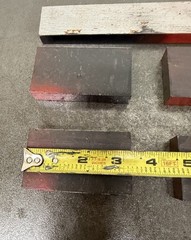 4140 Alloy Steel Bar Lot – Round/Flat/Cutoff Pieces – 5 Pieces – 6.85 LBS