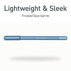 TOPS PENTONIC Gel Pen, Stick, Fine 0.7 mm, Blue Ink, 10/Pack