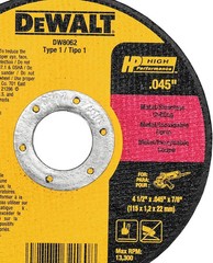 4-1/2 Inch Cut-Off Wheel, Angle Grinder Cutting Disc, General Purpose, 5-Pack