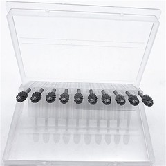 10Pcs Dental Lab Polishing Bur Drills Tungsten Steel Carbide Burs Burrs 2.35MM E