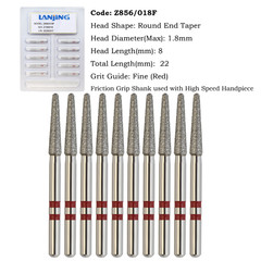 Multi-use Zirconia Adjustment Diamond Burs Egg Football Round End Taper 856 850