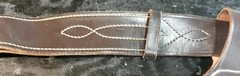 Vintage Leather JAY-PEE Belt 45 inches Holster Cuff Brown Great Shape Authentic