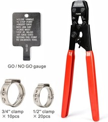 PEX Cinch Clamp Crimping Tool – Stainless Steel, Ergonomic Grip, 3/8-1 Inch