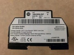 Allen-Bradley 1000 1408-EM3A-ENT SER A Energy Power Monitor EM3 Unit ID 122 PLC
