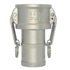 1/2″ 1″ 3″ in Type C Camlock Female Coupler to Hose Barb Stainless Steel Fitting