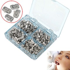200pcs/50Sets Dental Buccal Tube Bondable Non-Convertible Roth 022 Monoblock KW