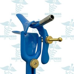 Grave Vaginal Speculum – Blue Teflon Cover w/ Suction Tube SMALL