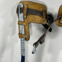 Klein Tools 8210 Left & Right Tree Pole Climbing Spikes Gaffs Adjustable Leather
