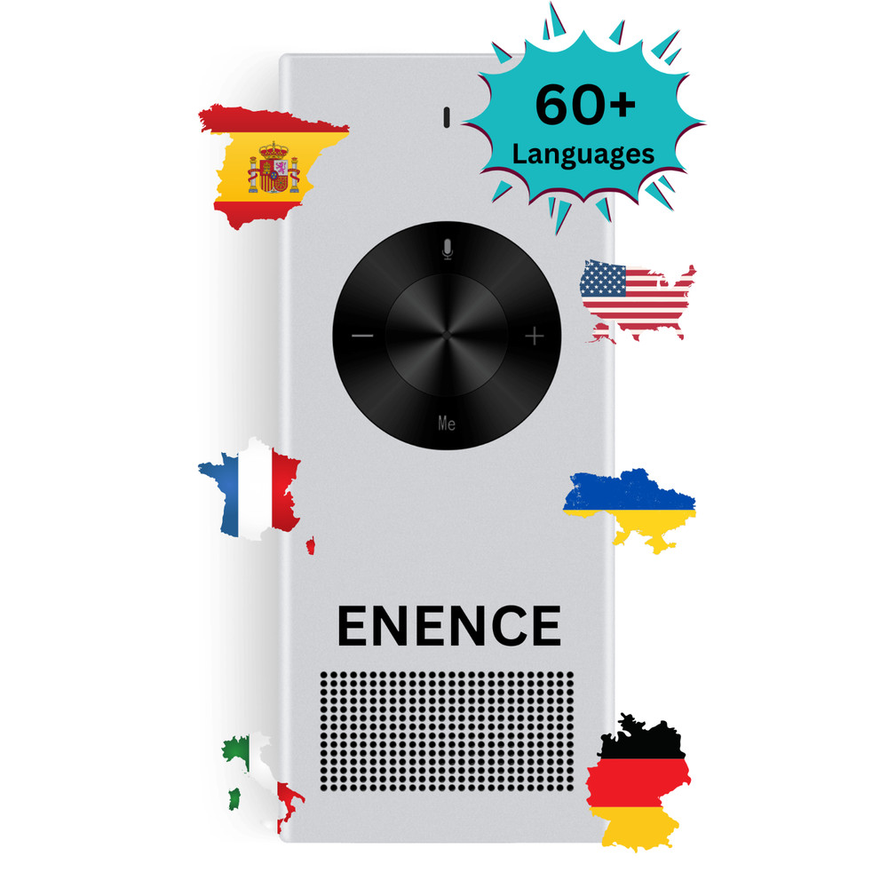 ENENCE PRO | Language Translator Device, Two Way Real-Time Voice Translation