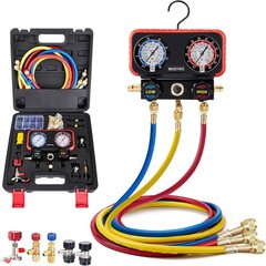 Rogvoc HVAC Manifold Gauge Set for R22/R410a/R134a Refrigerant, 3 Way AC Refrige