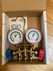 JB Industries HVAC Manifold Gauge Set R-12 R-22 R-502 Brass Made in USA