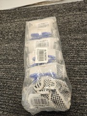 (12 Pairs) Grainger 783W25A Knit Gloves, XL,Dotted, PVC, Palm,Cotton,Full Finger